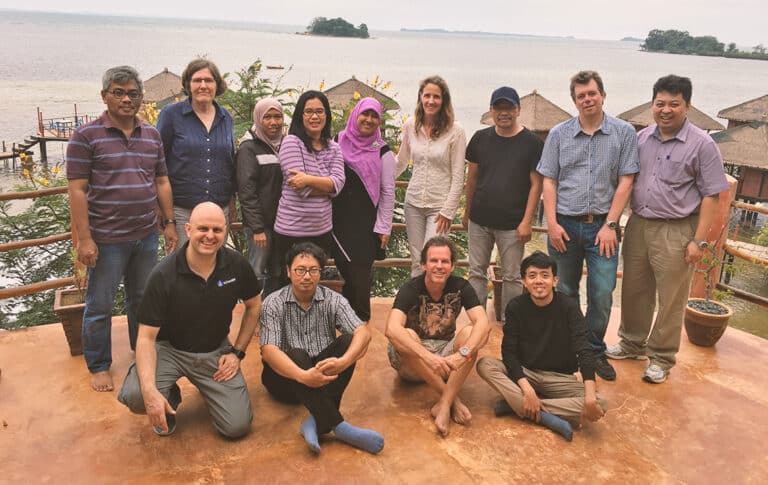 A few people from our team in Bintan, Indonesia