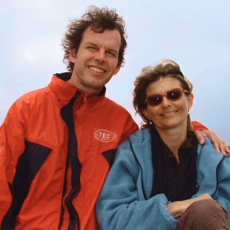 Dr. Marc van Loo and his wife, Isabelle Lacoste